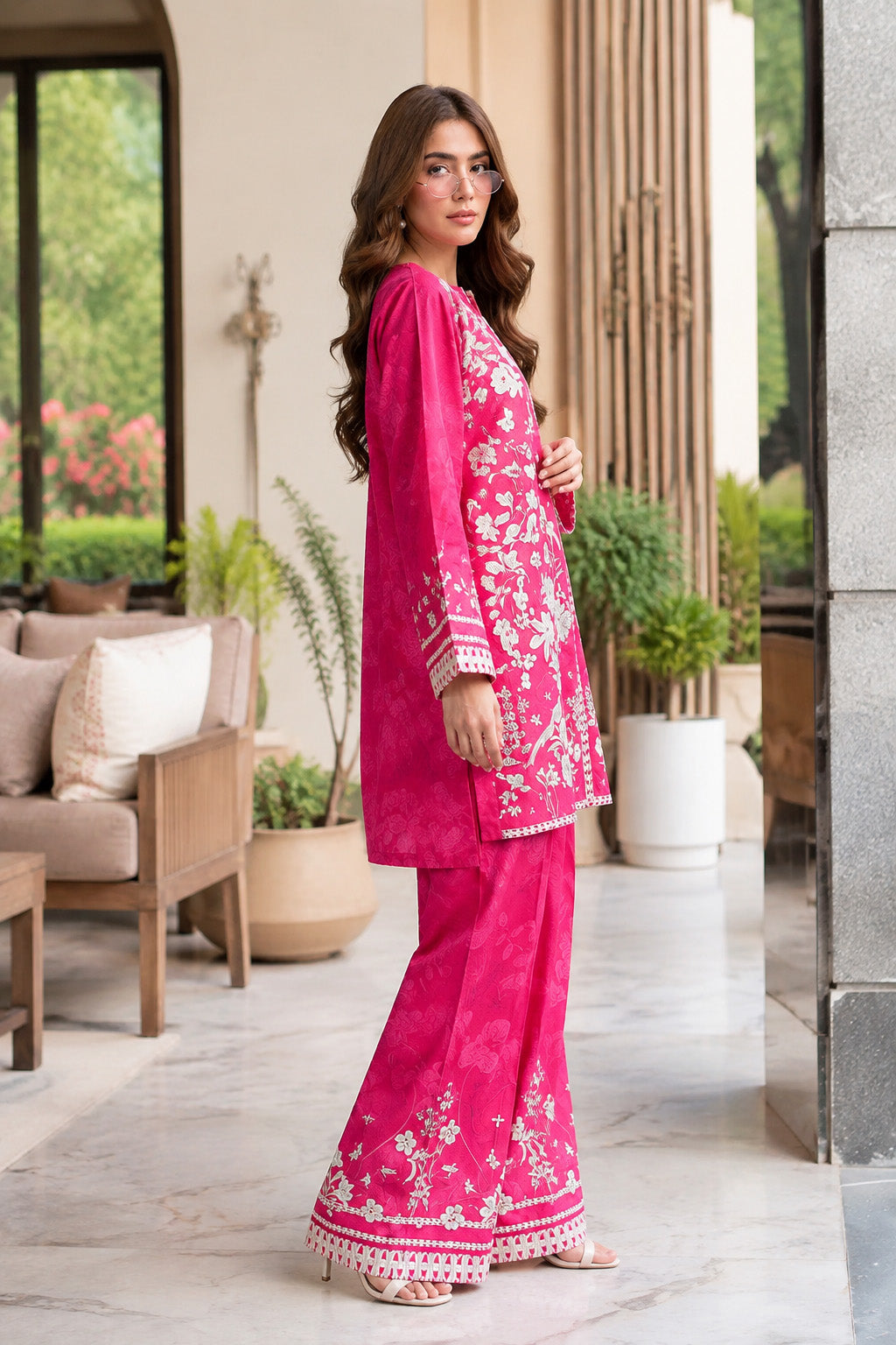 Bana Doria Lawn 2PC Co Ord Set  - 890