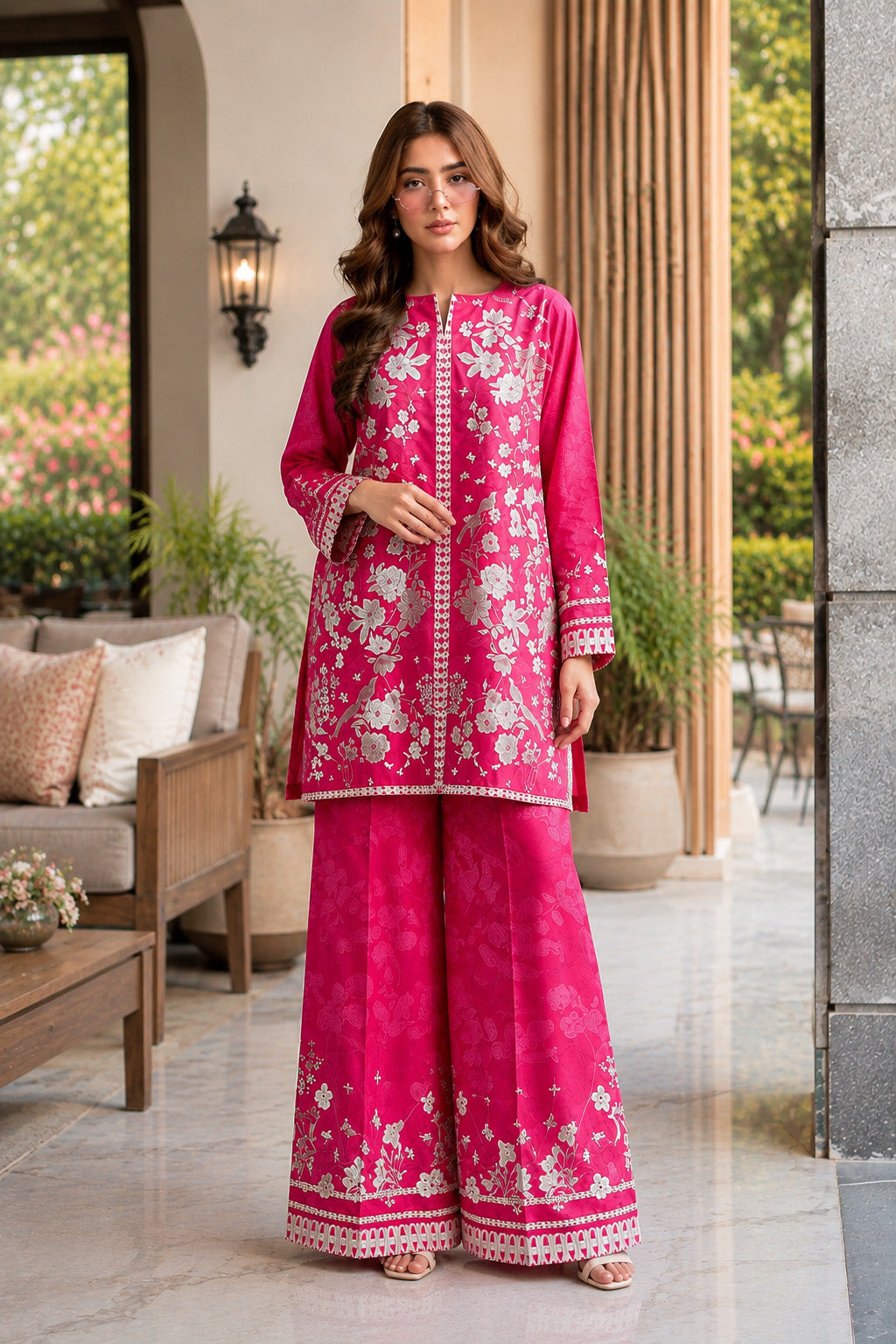 Bana Doria Lawn 2PC Co Ord Set  - 890