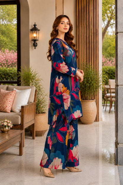 Bana Doria Lawn 2PC Co Ord Set  - 891