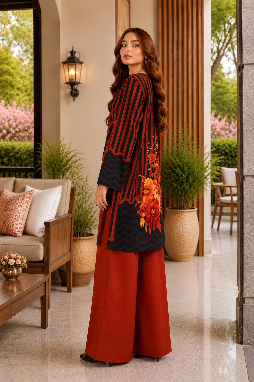 Bana Doria Lawn 2PC Co Ord Set  - 892