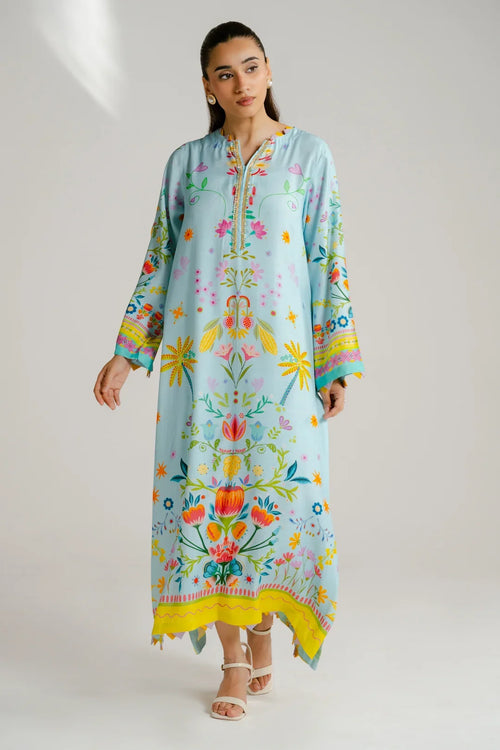 Printed Kaftan Long Length - 893