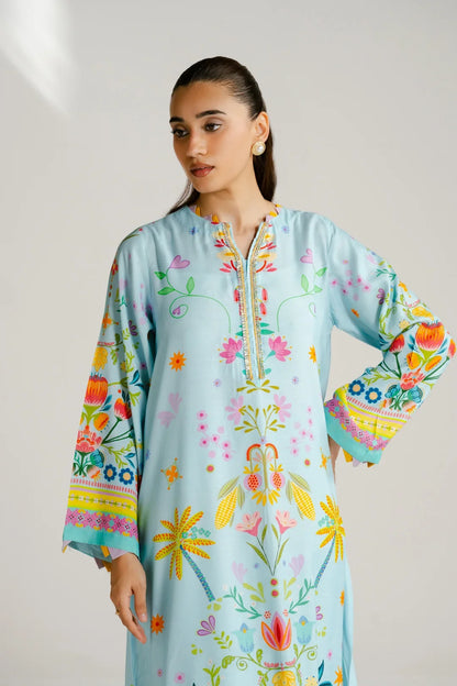 Printed Kaftan Long Length - 893