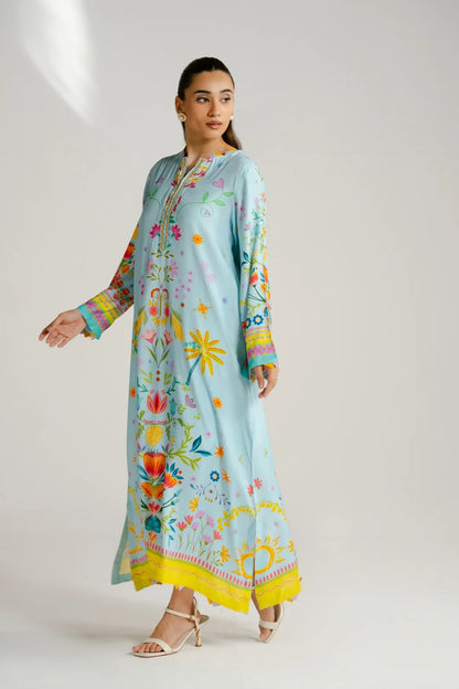 Printed Kaftan Long Length - 893