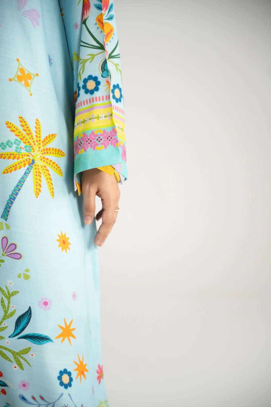 Printed Kaftan Long Length - 893