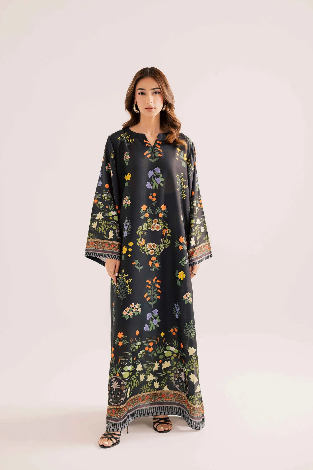 Printed Kaftan Long Length - 895