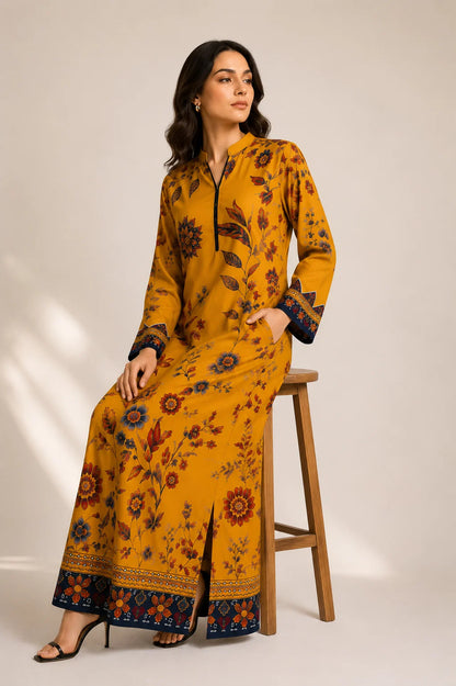 Printed Kaftan Long Length - 897