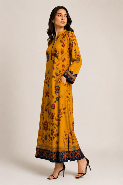 Printed Kaftan Long Length - 897