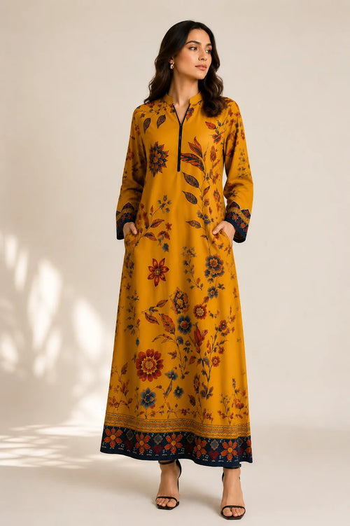 Printed Kaftan Long Length - 897