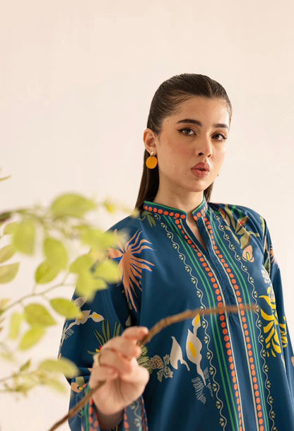 Trendy Hania Amir Unstitched 2pcs Set - UN-807