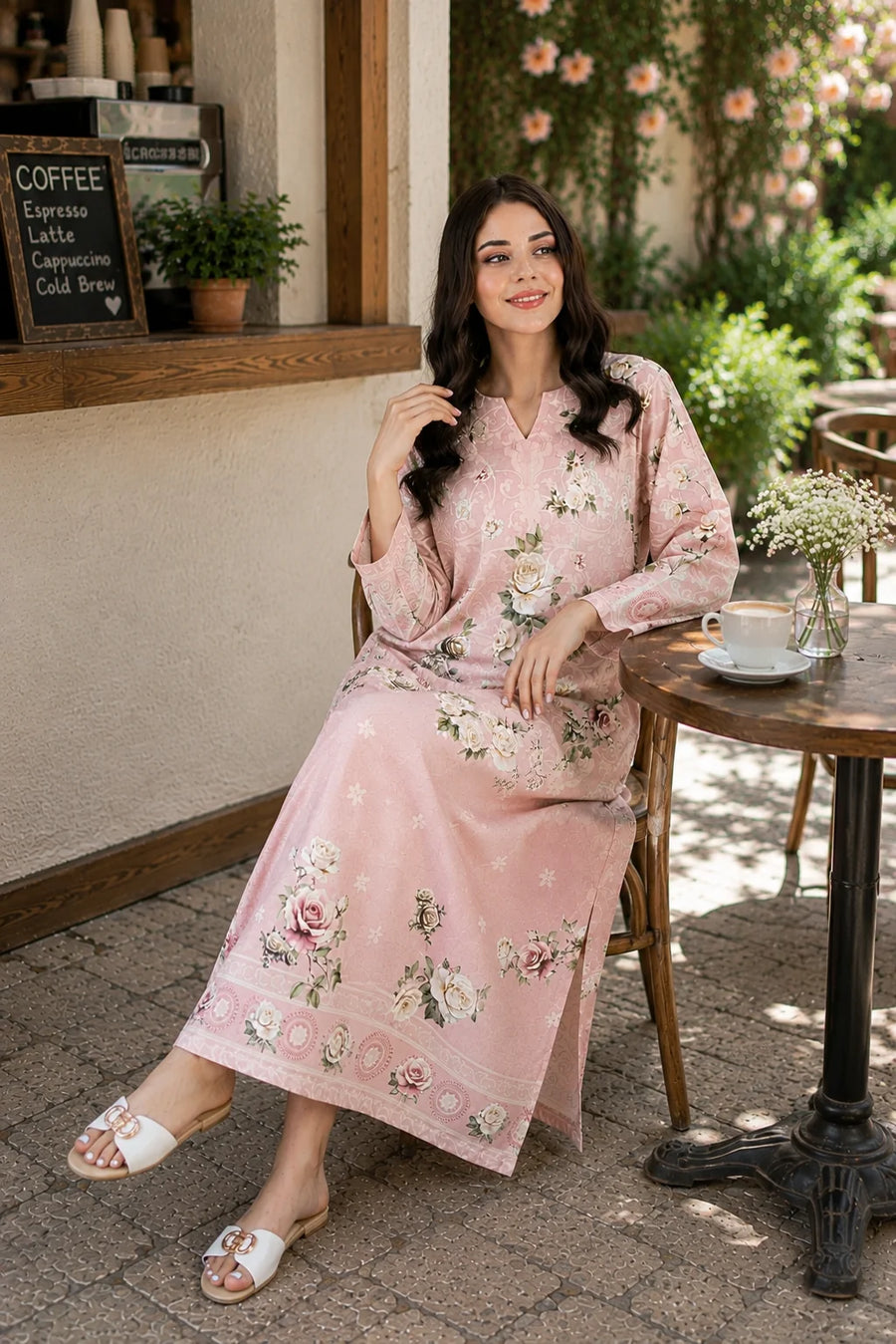 Printed Kaftan Long Length - 901