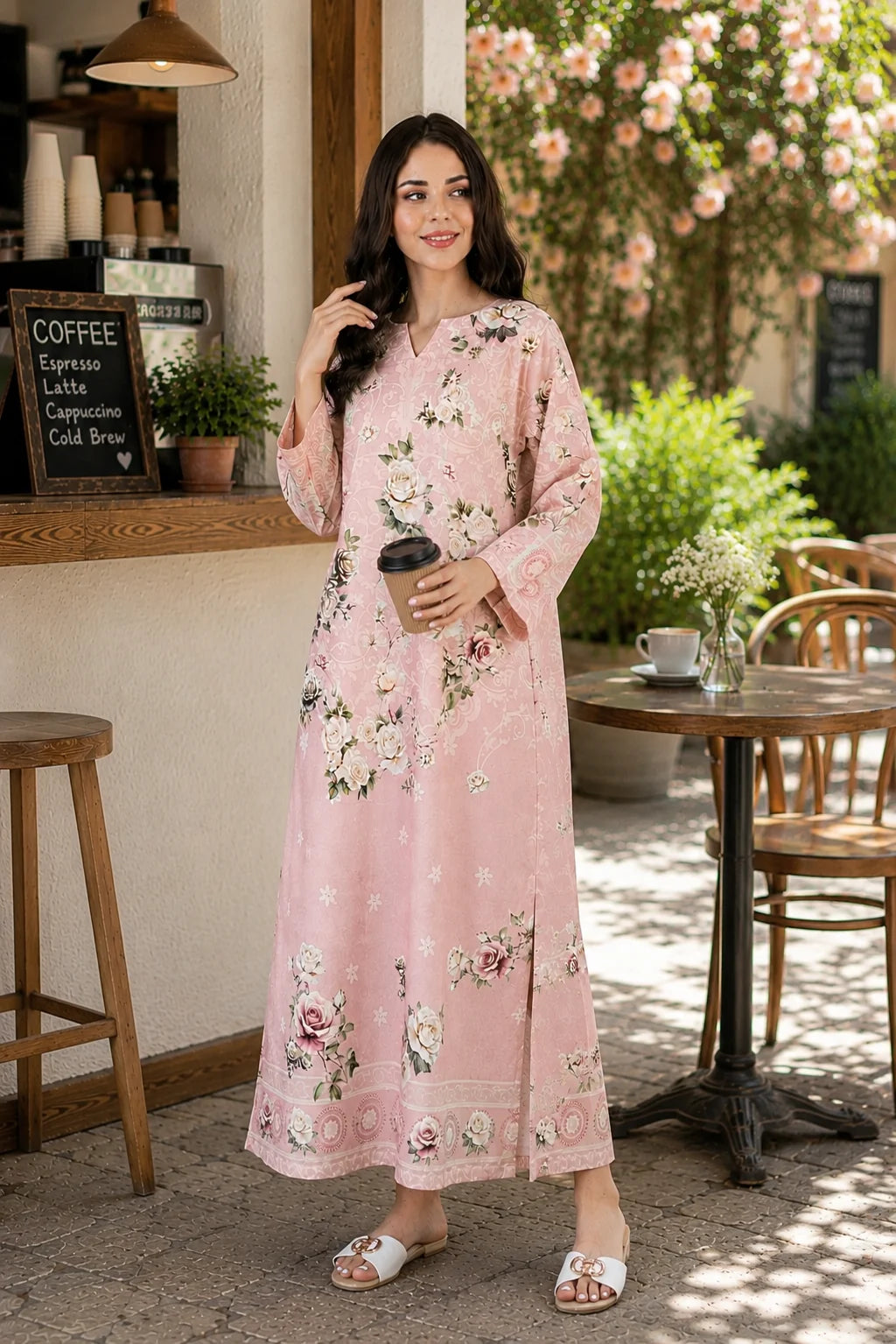 Printed Kaftan Long Length - 901