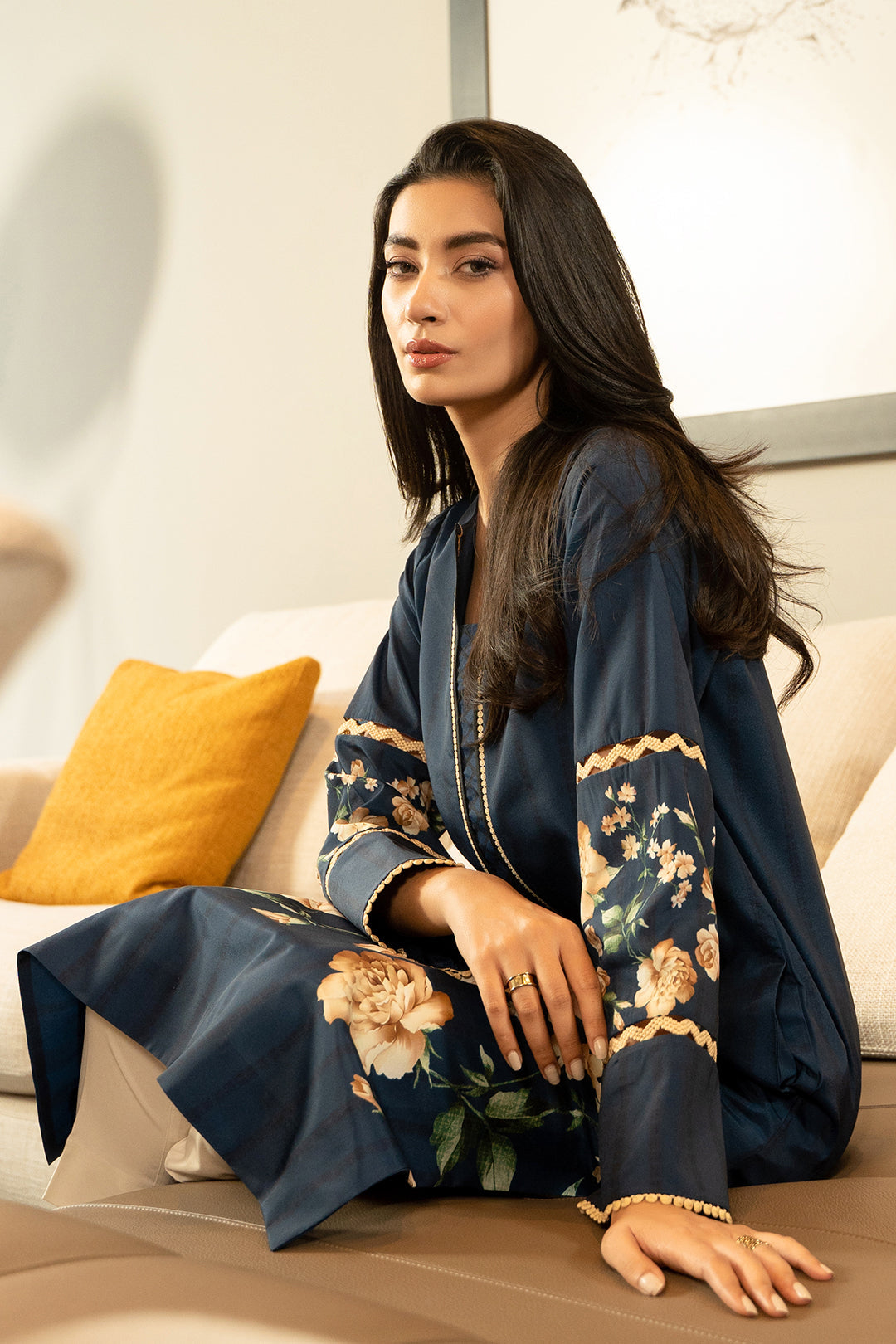 Long Length Printed Dress 2PC - Khaddar - 863