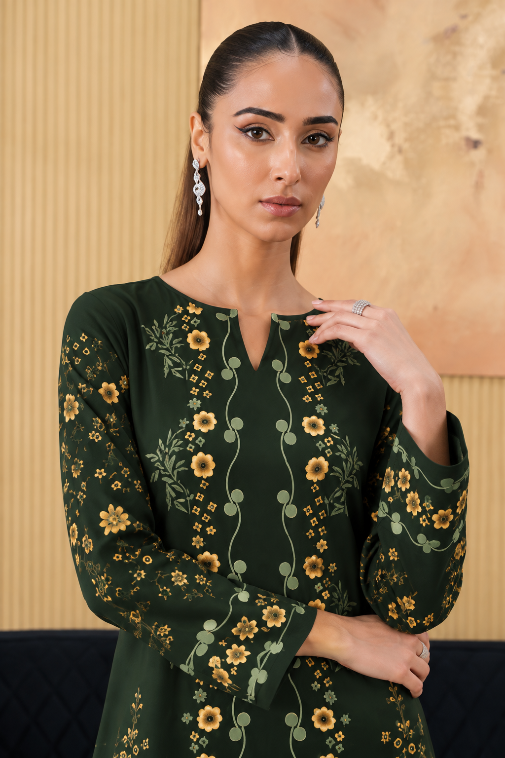 Printed Kaftan Long Length - 899