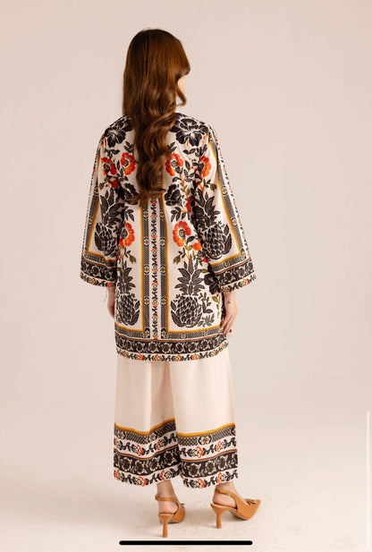 Trendy Hania Amir Unstitched 2pcs Set - UN-802