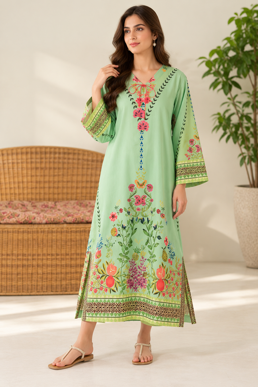 Printed Kaftan Long Length - 903
