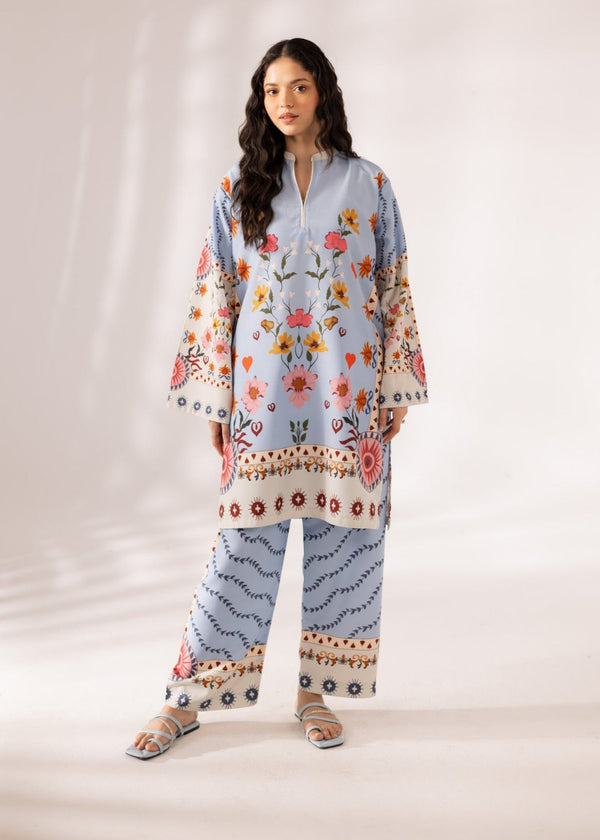 Long Length Printed Dress 2PC - Khaddar - 864