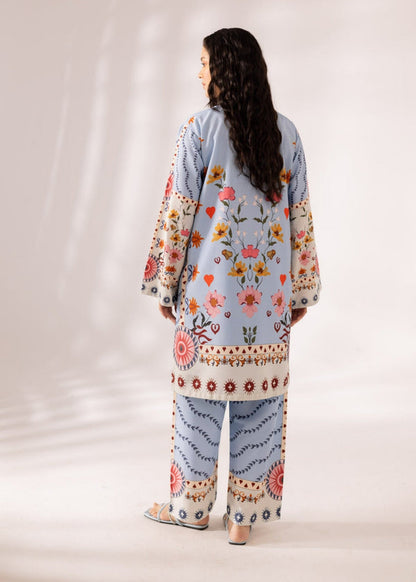 Long Length Printed Dress 2PC - Khaddar - 864