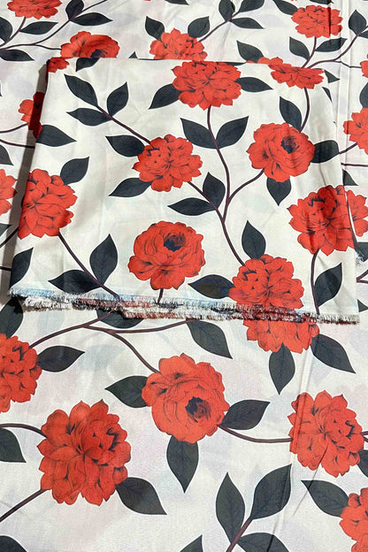 Unstitched Allover 2pcs Digital Printed Set - UN-8218