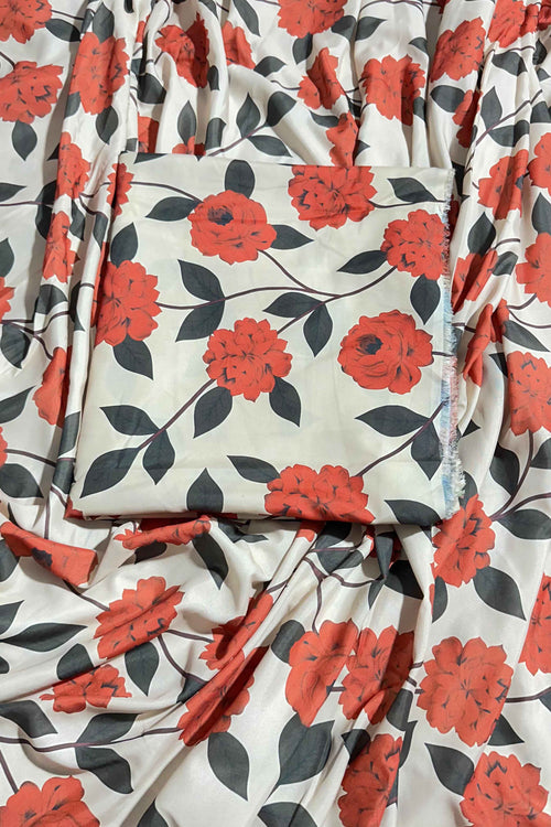 Unstitched Allover 2pcs Digital Printed Set - UN-8218