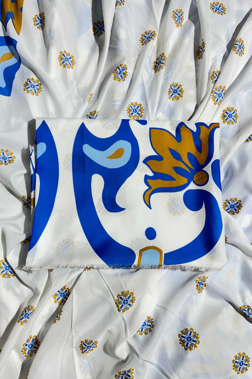 Unstitched 2pcs Long Shirt & Trouser Set - UN-8217