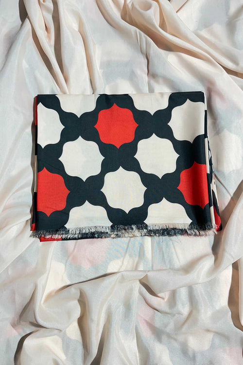 Unstitched 2pcs Set Digital Printed Poly Lawn- UN-8215