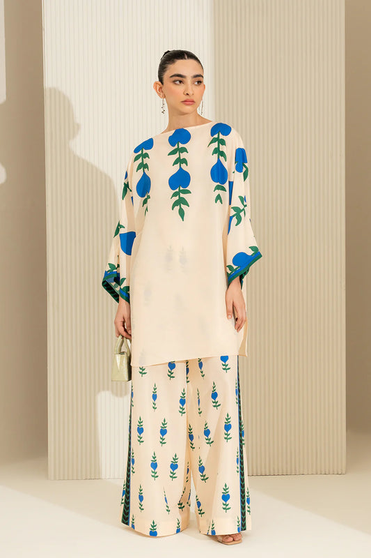 Trending Co-Ord Set Digital Printed Poly Lawn- Z811