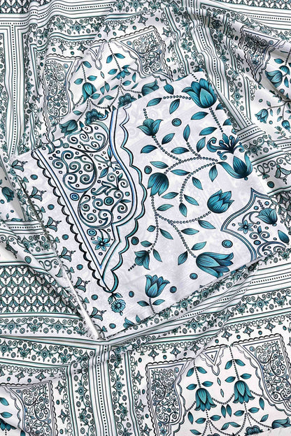 Unstitched 2pcs Digital Printed Set - UN-8234