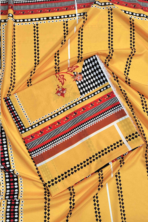 Unstitched 2pcs Digital Printed Set - UN-8232